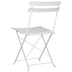 Gartenklappstuhl 2 pcs Weiß 42 x 46 x 82cm Metall