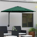 Garten-Sonnenschirm Grün 248 x 248 x 148 cm Polyester und Stahl
