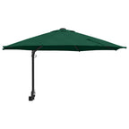 Garten-Sonnenschirm Grün 248 x 248 x 148 cm Polyester und Stahl
