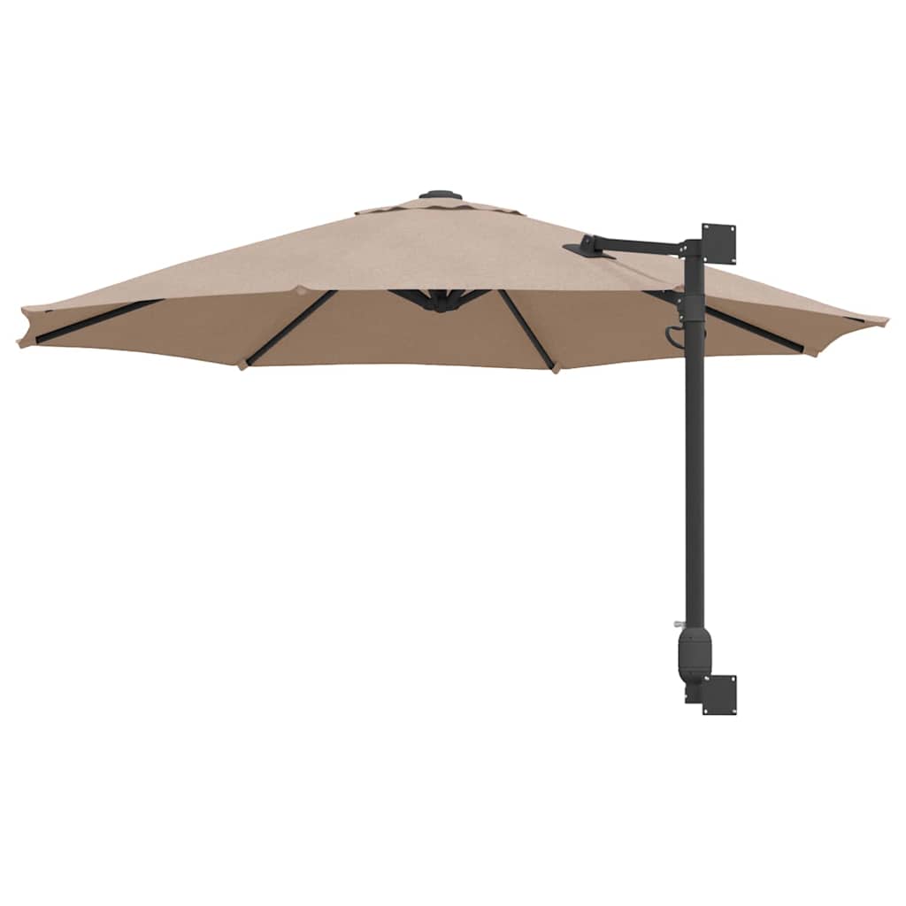 Garten-Sonnenschirm Taupe 248 x 248 x 148 cm