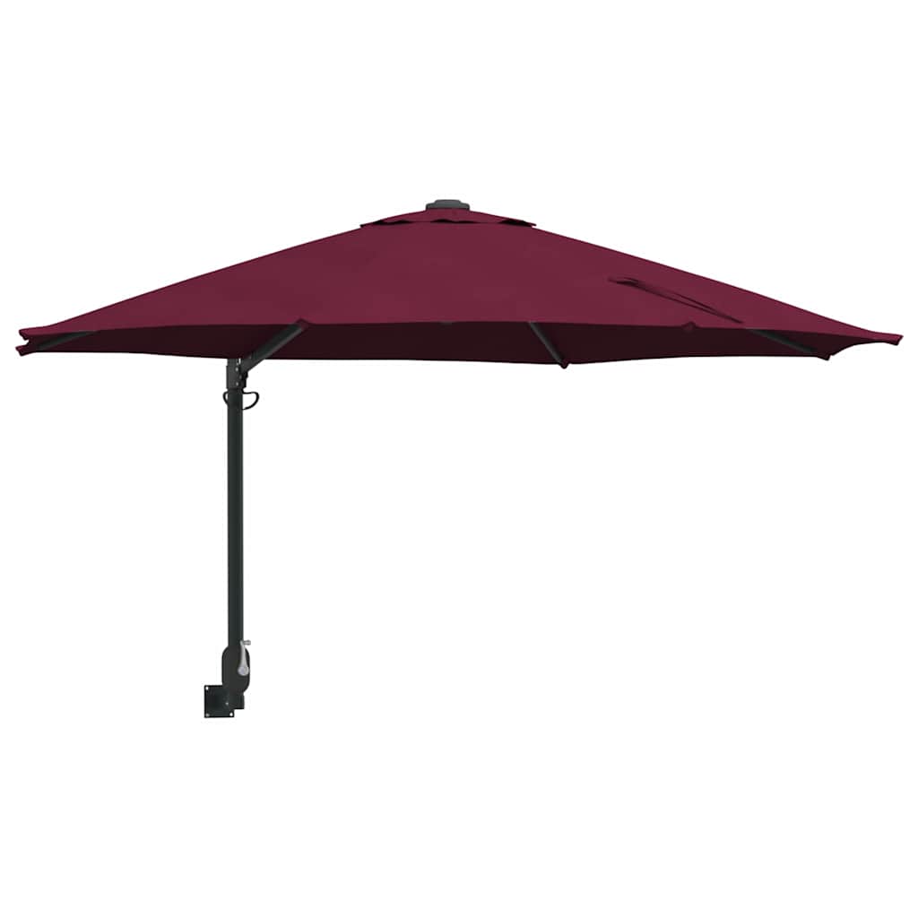 Garten-Sonnenschirm Bordeauxrot 248 x 248 x 148 cm