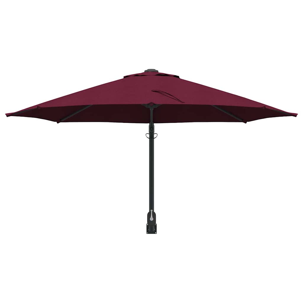 Garten-Sonnenschirm Bordeauxrot 248 x 248 x 148 cm