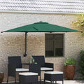 Garten-Sonnenschirm Grün 248,5 x 247,5 x 160 cm