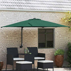 Garten-Sonnenschirm Grün 248,5 x 247,5 x 160 cm