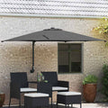 Garten-Sonnenschirm Anthrazit 248,5 x 247,5 x 160 cm