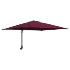 Garten-Sonnenschirm Bordeauxrot 248,5 x 247,5 x 160 cm