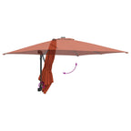 Garten-Sonnenschirm Terrakotta 248,5 x 247,5 x 160 cm