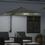 Garten-Sonnenschirm Sand 248 x 248 x 148 cm Polyester und Stahl