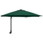 Garten-Sonnenschirm Grün 248 x 248 x 148 cm Polyester und Stahl