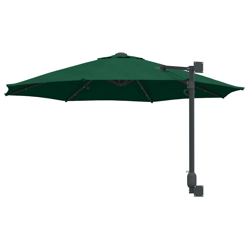 Garten-Sonnenschirm Grün 248 x 248 x 148 cm Polyester und Stahl