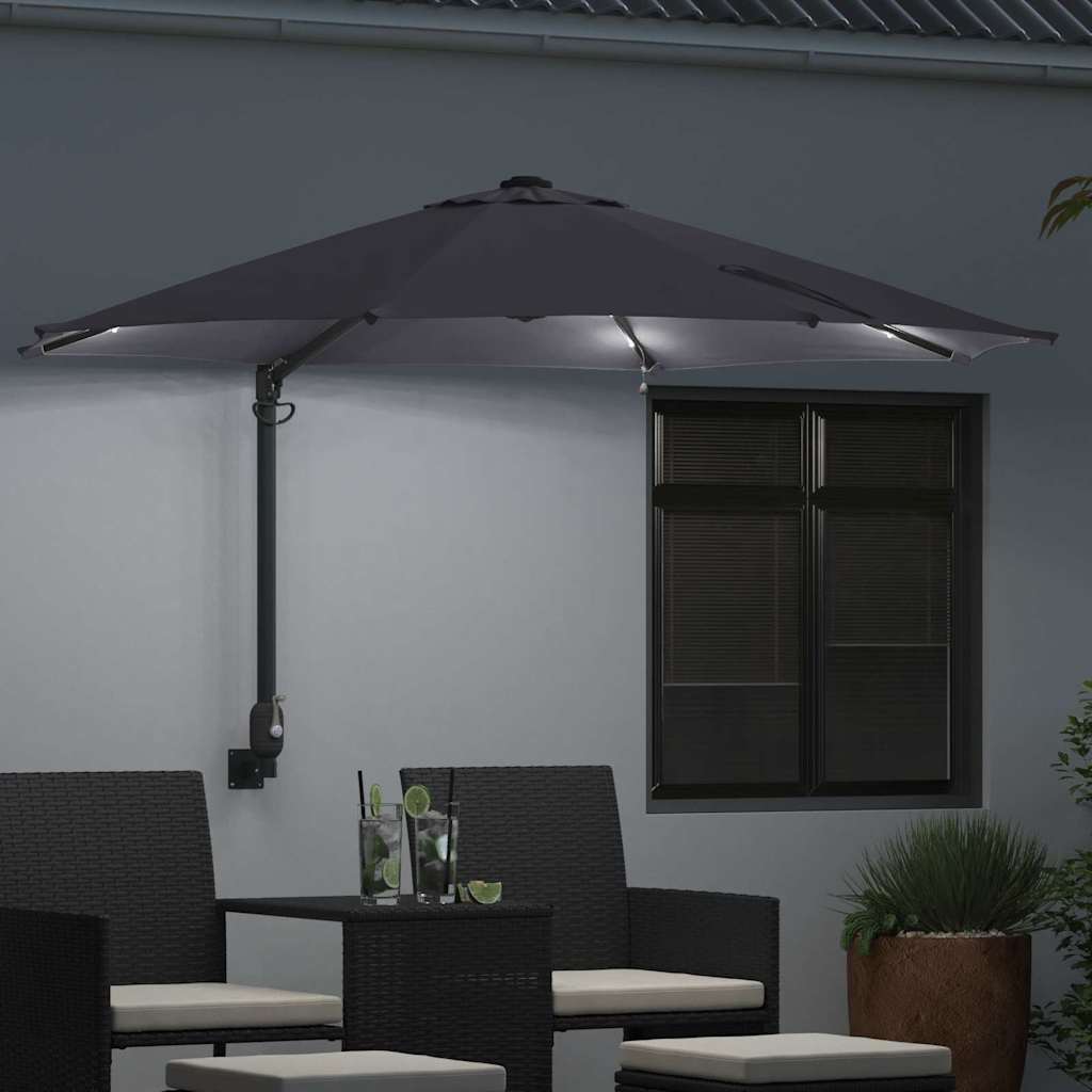 Garten-Sonnenschirm Anthrazit 248 x 248 x 148 cm