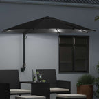 Garten-Sonnenschirm Schwarz 248 x 248 x 148 cm