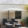 Garten-Sonnenschirm Sand 248,5 x 247,5 x 160 cm