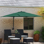 Garten-Sonnenschirm Grün 248,5 x 247,5 x 160 cm