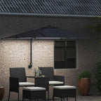 Garten-Sonnenschirm Anthrazit 248,5 x 247,5 x 160 cm
