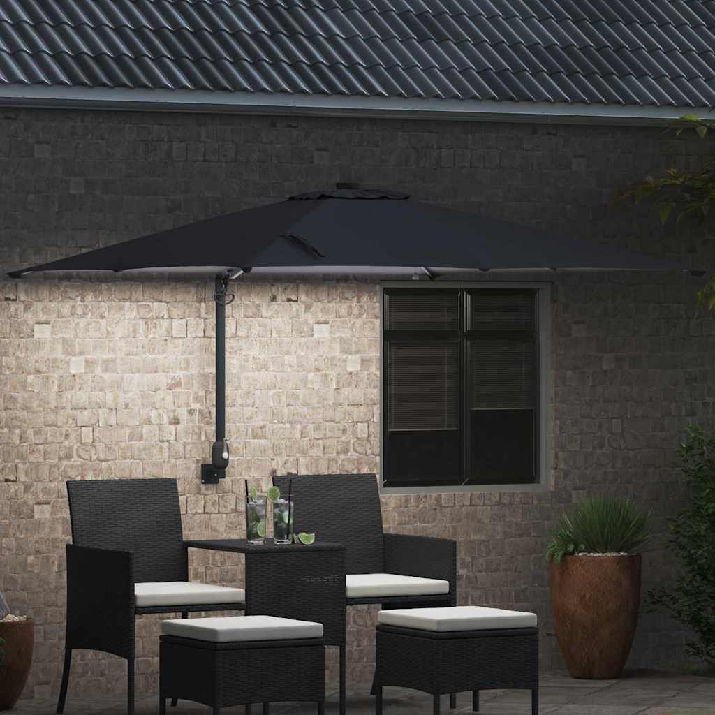Garten-Sonnenschirm Anthrazit 248,5 x 247,5 x 160 cm