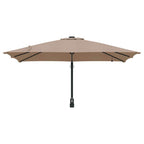 Garten-Sonnenschirm Taupe 248,5 x 247,5 x 160 cm