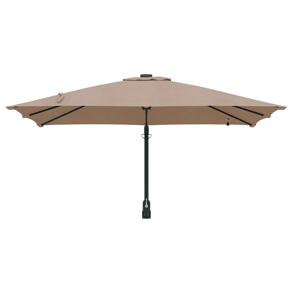 Garten-Sonnenschirm Taupe 248,5 x 247,5 x 160 cm