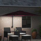 Garten-Sonnenschirm Bordeauxrot 248,5 x 247,5 x 160 cm