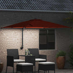 Garten-Sonnenschirm Terrakotta 248,5 x 247,5 x 160 cm