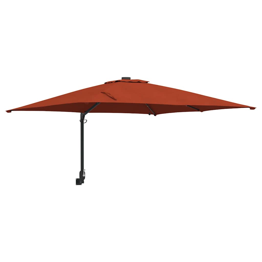 Garten-Sonnenschirm Terrakotta 248,5 x 247,5 x 160 cm