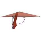 Garten-Sonnenschirm Terrakotta 248,5 x 247,5 x 160 cm