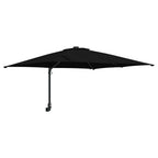 Garten-Sonnenschirm Schwarz 248,5 x 247,5 x 160 cm