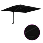 Garten-Sonnenschirm Schwarz 248,5 x 247,5 x 160 cm
