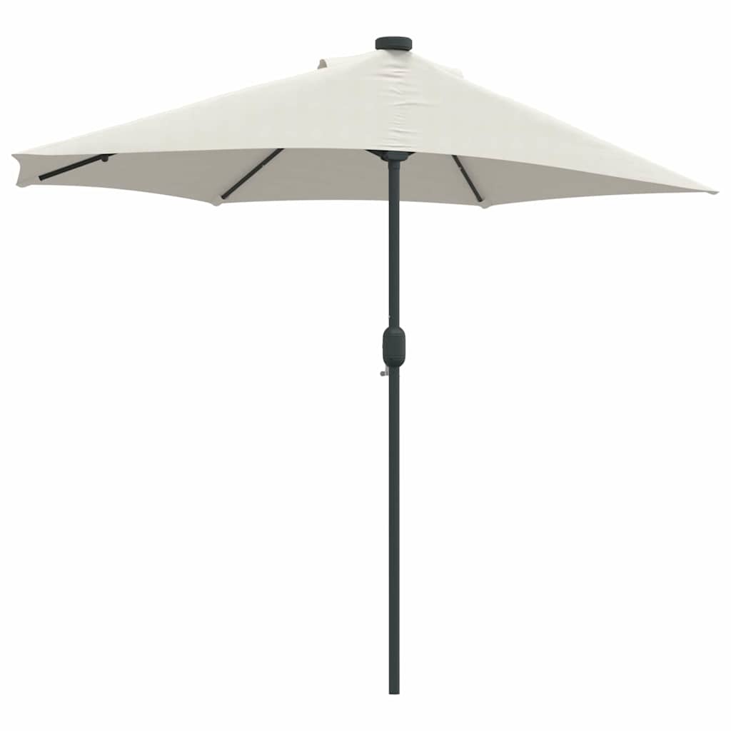 Garten-Sonnenschirm Sand 294 x 150 x 223 cm Polyester und Stahl