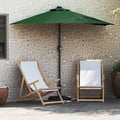 Garten-Sonnenschirm Grün 294 x 150 x 223 cm Polyester und Stahl