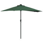 Garten-Sonnenschirm Grün 294 x 150 x 223 cm Polyester und Stahl
