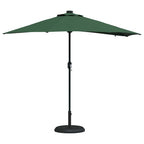 Garten-Sonnenschirm Grün 294 x 150 x 223 cm Polyester und Stahl