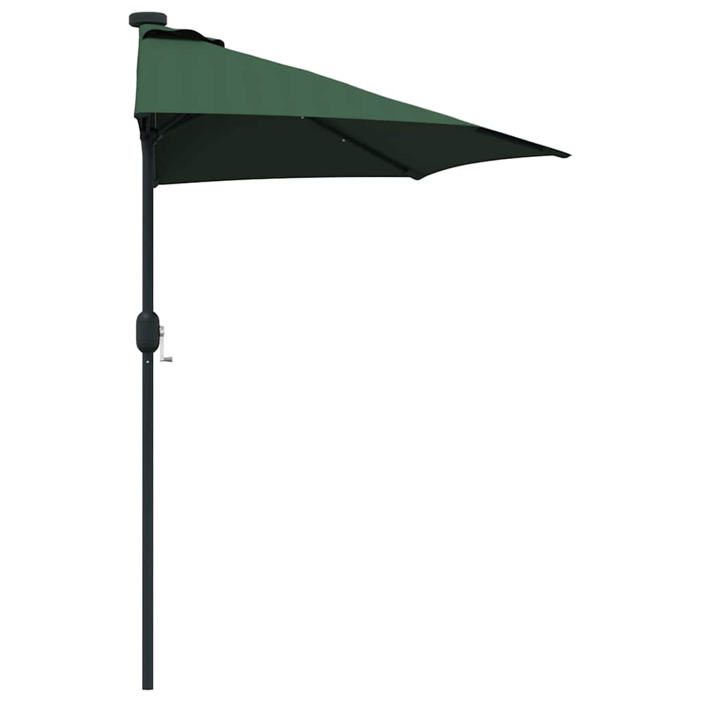 Garten-Sonnenschirm Grün 294 x 150 x 223 cm Polyester und Stahl