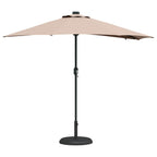 Garten-Sonnenschirm Taupe 294 x 150 x 223 cm