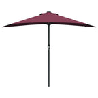 Garten-Sonnenschirm Bordeauxrot 294 x 150 x 223 cm