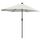 Garten-Sonnenschirm Sand 294 x 150 x 224 cm Polyester und Stahl