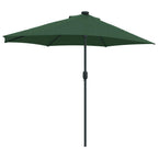 Garten-Sonnenschirm Grün 294 x 150 x 224 cm Polyester und Stahl