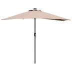 Garten-Sonnenschirm Taupe 294 x 150 x 224 cm