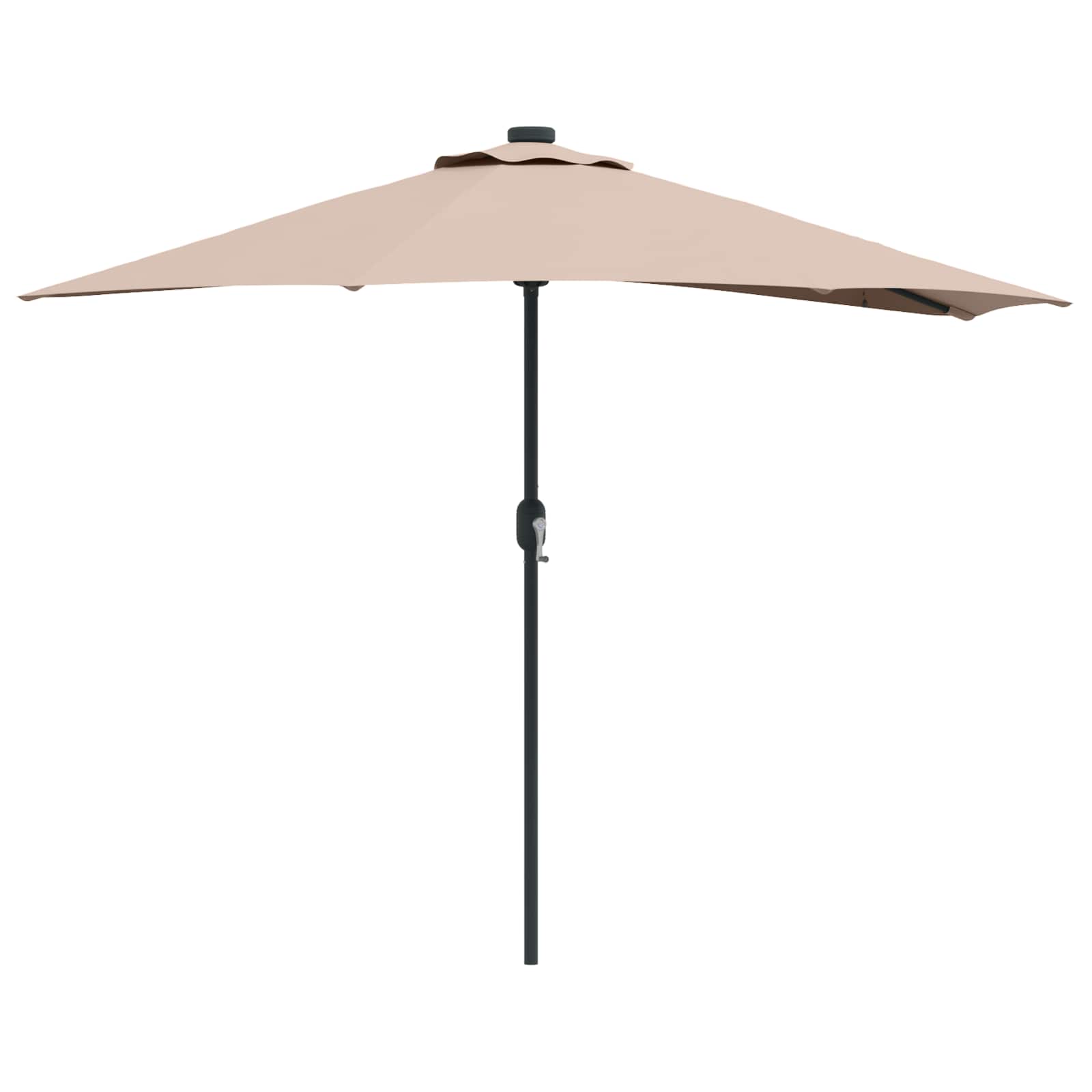 Garten-Sonnenschirm Taupe 294 x 150 x 224 cm