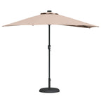 Garten-Sonnenschirm Taupe 294 x 150 x 224 cm