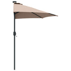 Garten-Sonnenschirm Taupe 294 x 150 x 224 cm