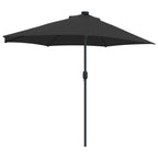 Garten-Sonnenschirm Schwarz 294 x 150 x 224 cm