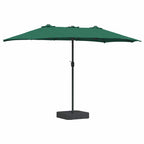 Garten-Sonnenschirm Grün 385 x 209 x 244 cm Polyester und Stahl