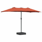 Garten-Sonnenschirm Terrakotta 385 x 209 x 244 cm