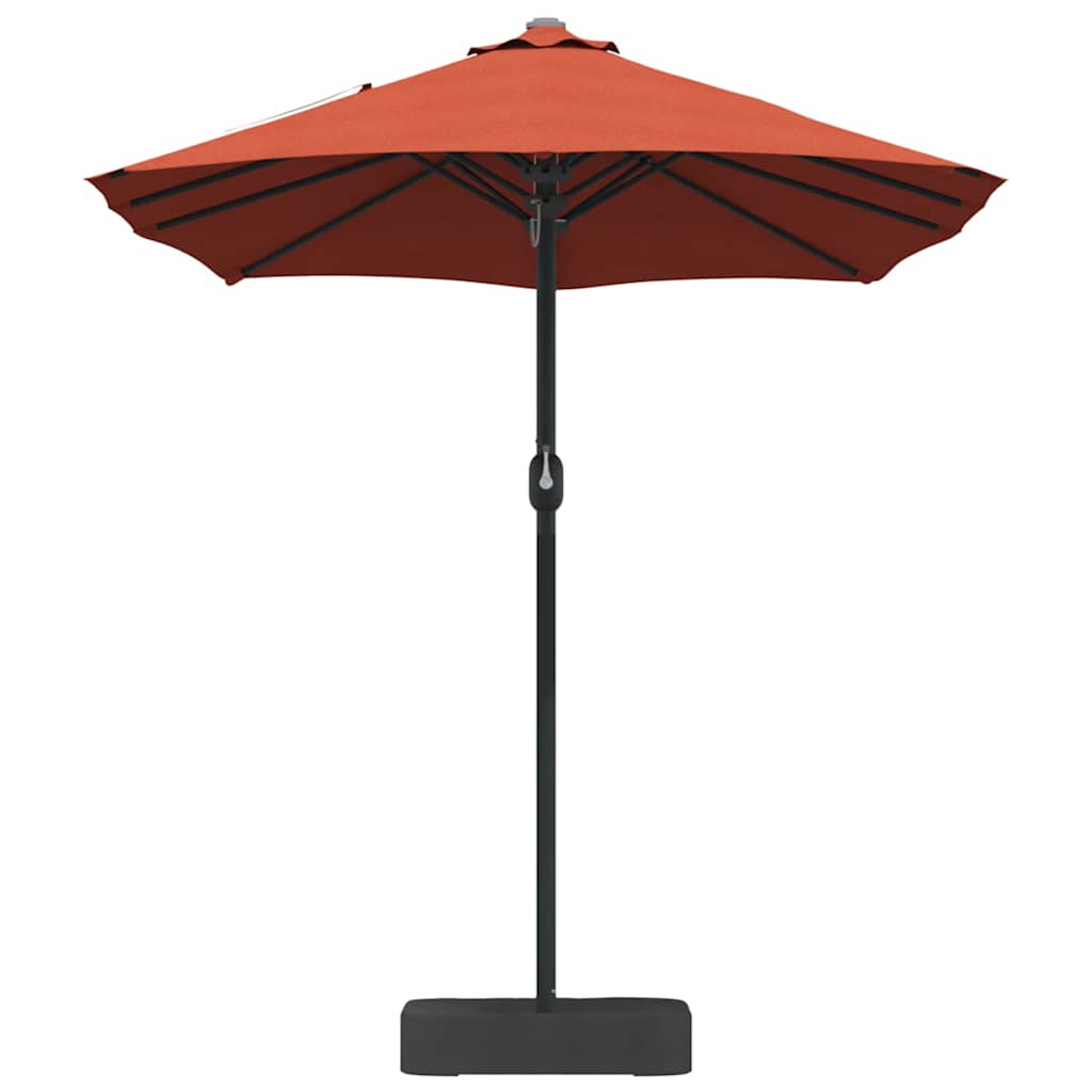 Garten-Sonnenschirm Terrakotta 385 x 209 x 244 cm