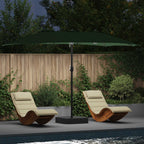 Garten-Sonnenschirm Grün 385 x 209 x 244 cm Polyester