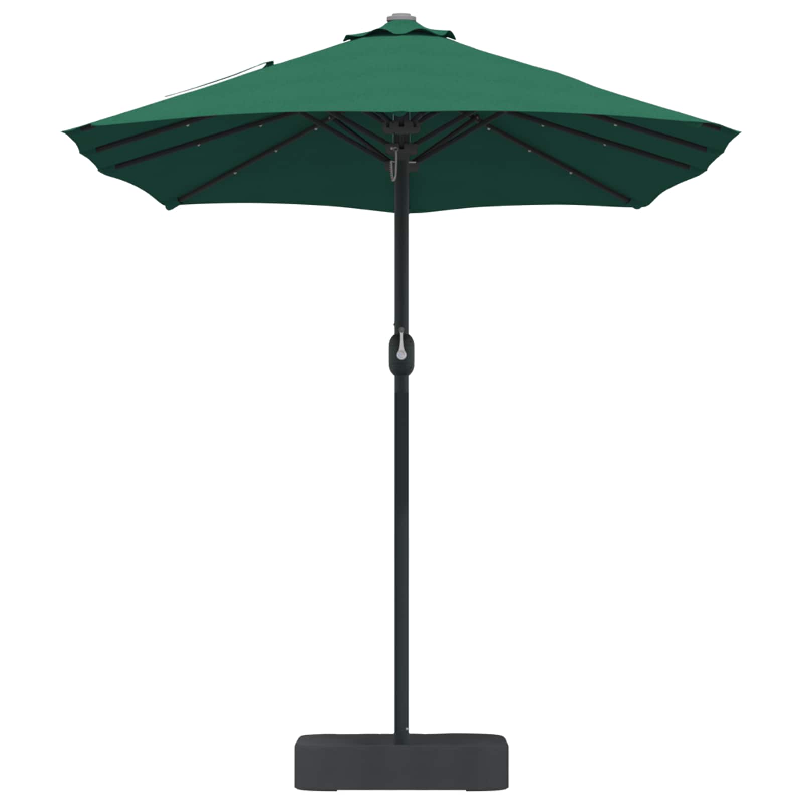 Garten-Sonnenschirm Grün 385 x 209 x 244 cm Polyester