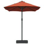 Garten-Sonnenschirm Terrakotta 385 x 209 x 244 cm Polyester