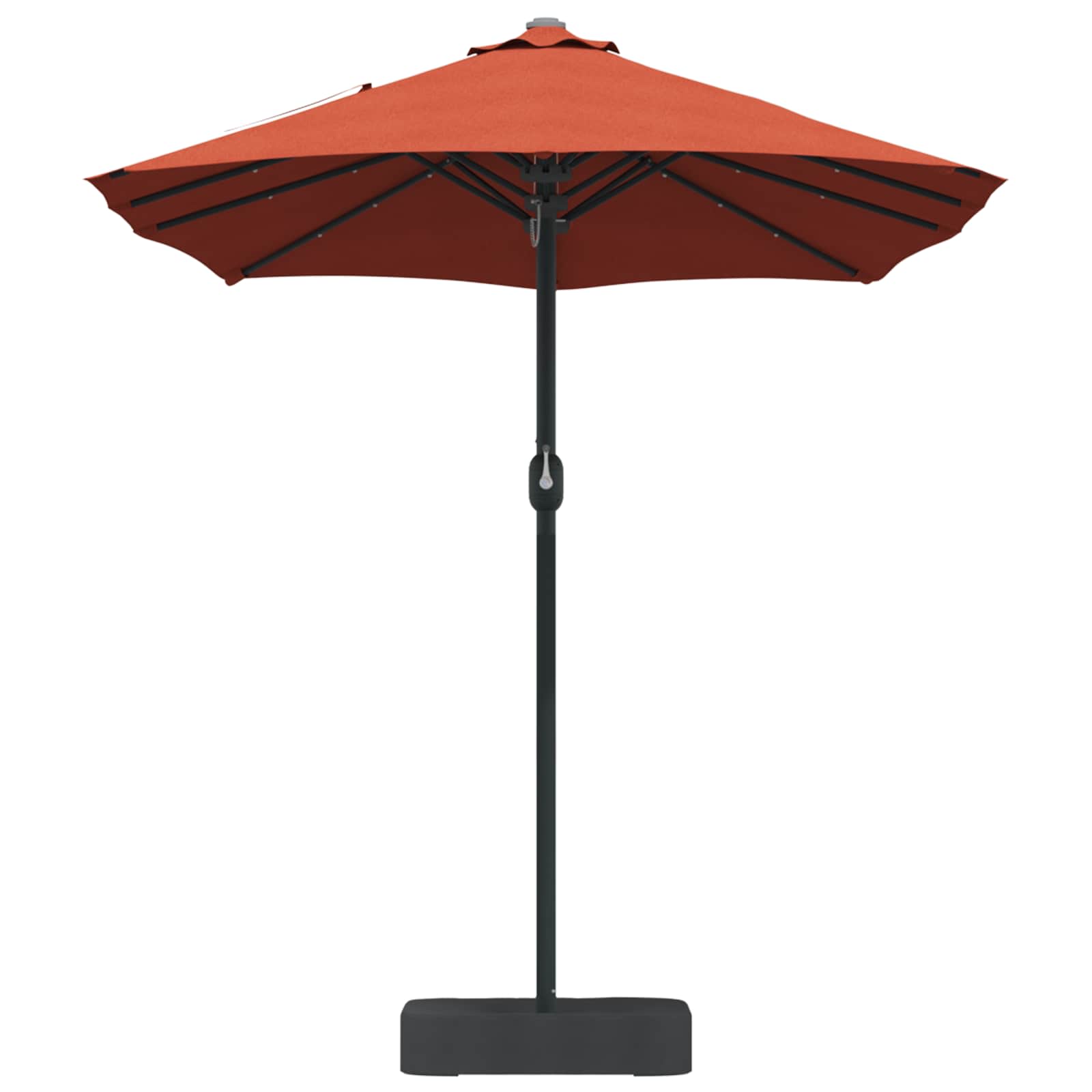 Garten-Sonnenschirm Terrakotta 385 x 209 x 244 cm Polyester