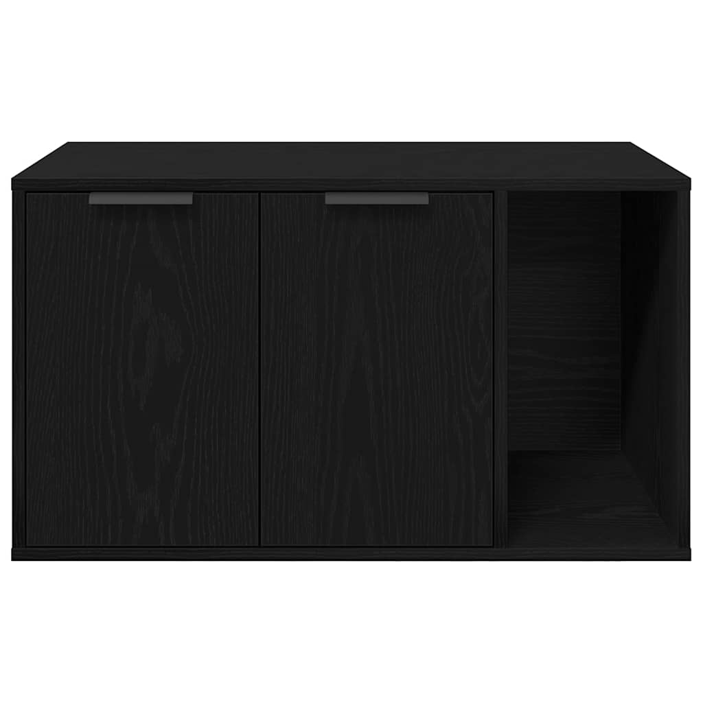 Katzentoilettengehäuse Schwarze Eiche 80 x 50 x 45 cm Holzwerkstoff